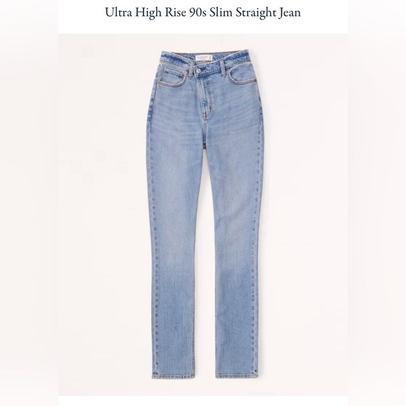 abercombie slim straight 90s jeans. - Picture 2 of 7